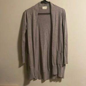 Grey cardigan, slightly used